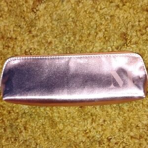 Morphe Pink Cosmetic Bag Shiny Metallic Finish